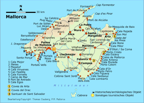 Sa Coma Mallorca Karte
